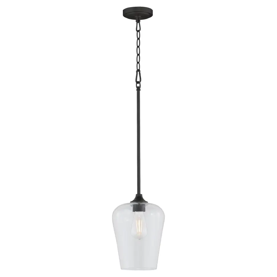 Raymond 1-Light Pendant in Matte Black - Image 2