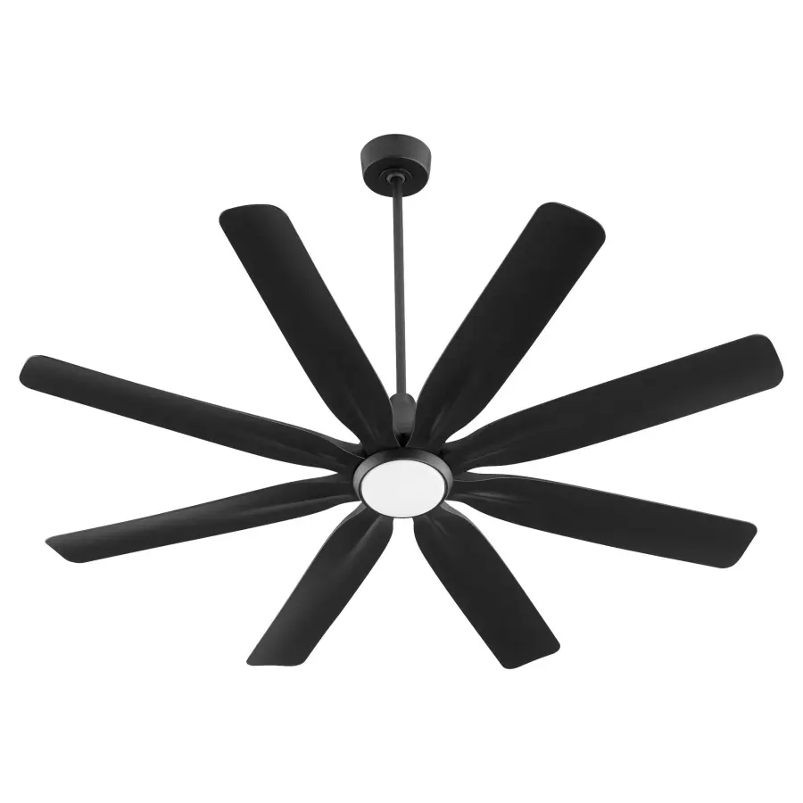 Rosales 60" 8-Blade Ceiling Fan in Matte Black - Image 2