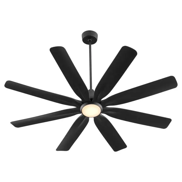 Rosales 60" 8-Blade Ceiling Fan in Matte Black - Image 3