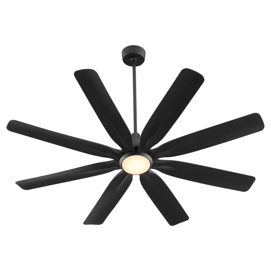 Rosales 60" 8-Blade Ceiling Fan in Matte Black - Image 3