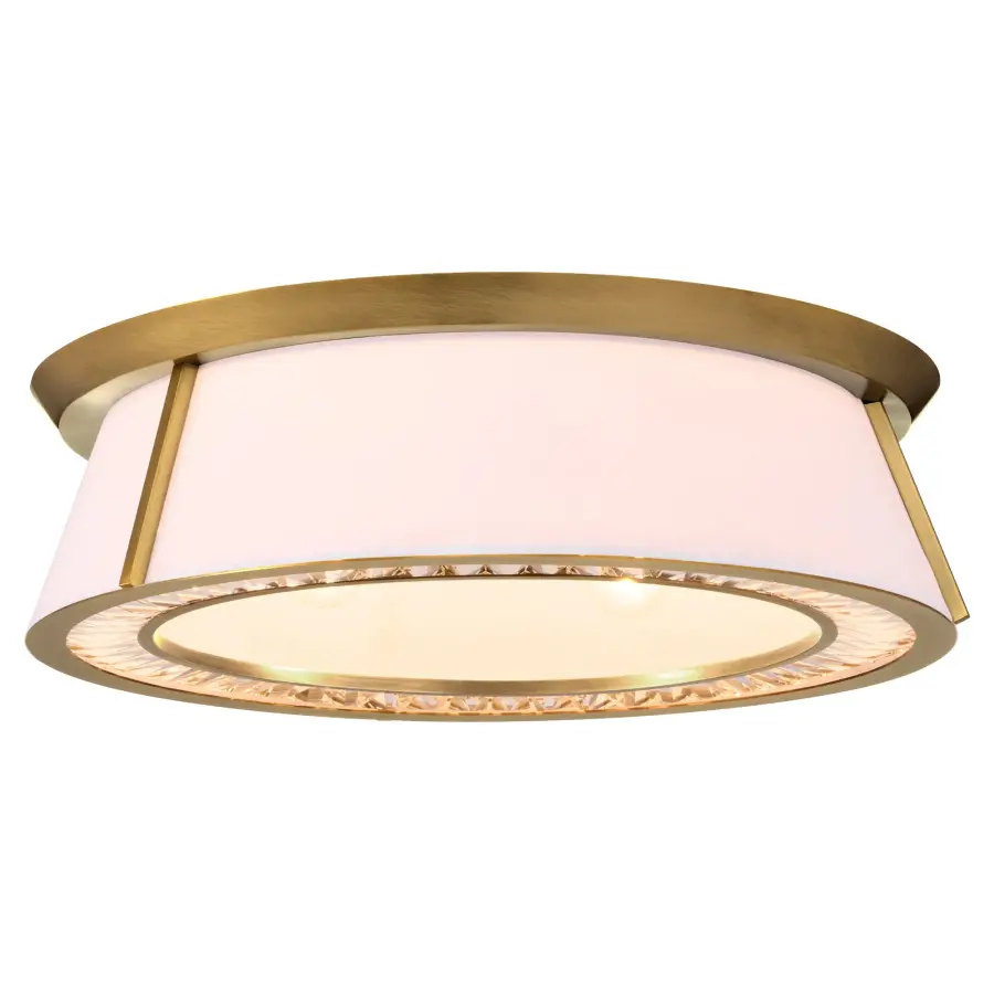 Gorham 22" Flush Mount in Brushed Brass - Image 2