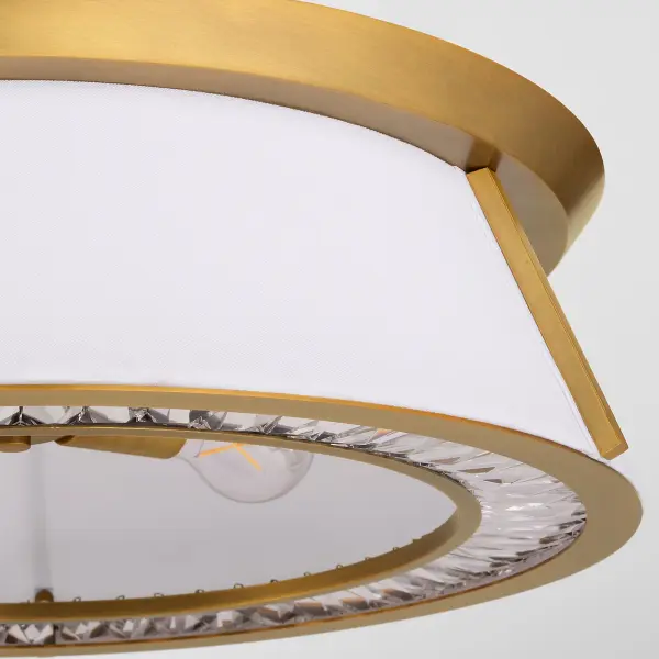 Gorham 22" Flush Mount in Brushed Brass - Image 4
