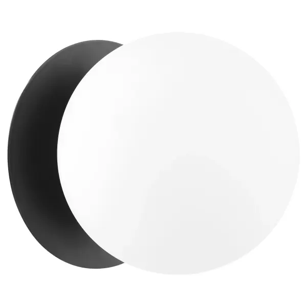 Jasper Matte Black Globe Wall Sconce - Image 1