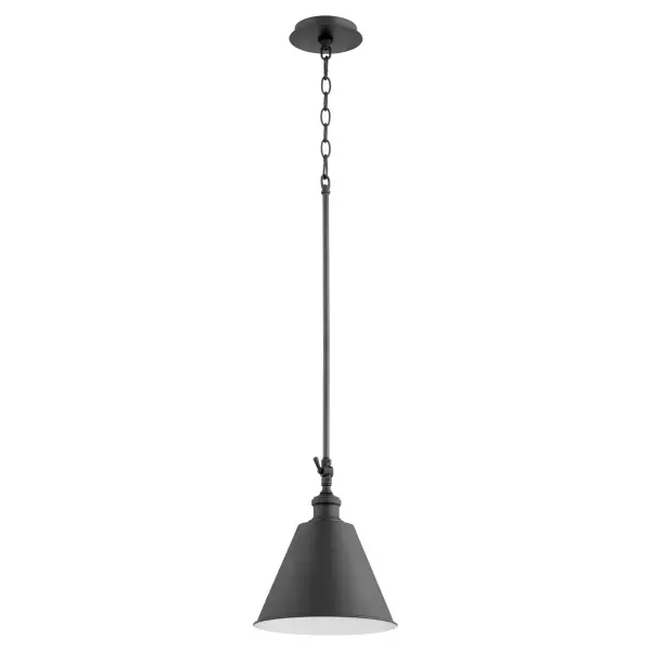 Cone Black Mid-Century Modern Mini Pendant - Image 1