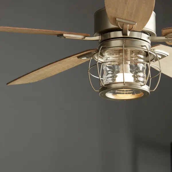 Galveston 52" Satin Nickel Modern Farmhouse Ceiling Fan - Image 7