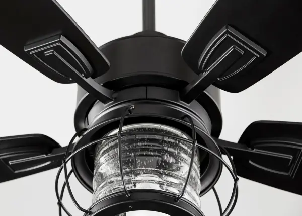 Galveston 52" Black Modern Farmhouse Ceiling Fan with LED Light - Image 4