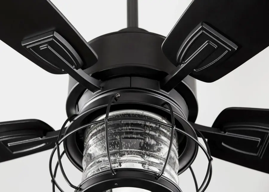 Galveston 52" Black Modern Farmhouse Ceiling Fan with LED Light - Image 4