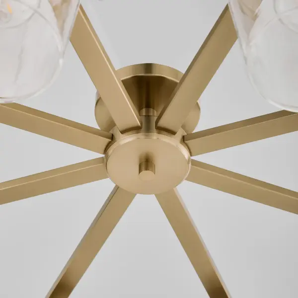 Veno 8-Light Ceiling Mount in Aged Brass - Image 4