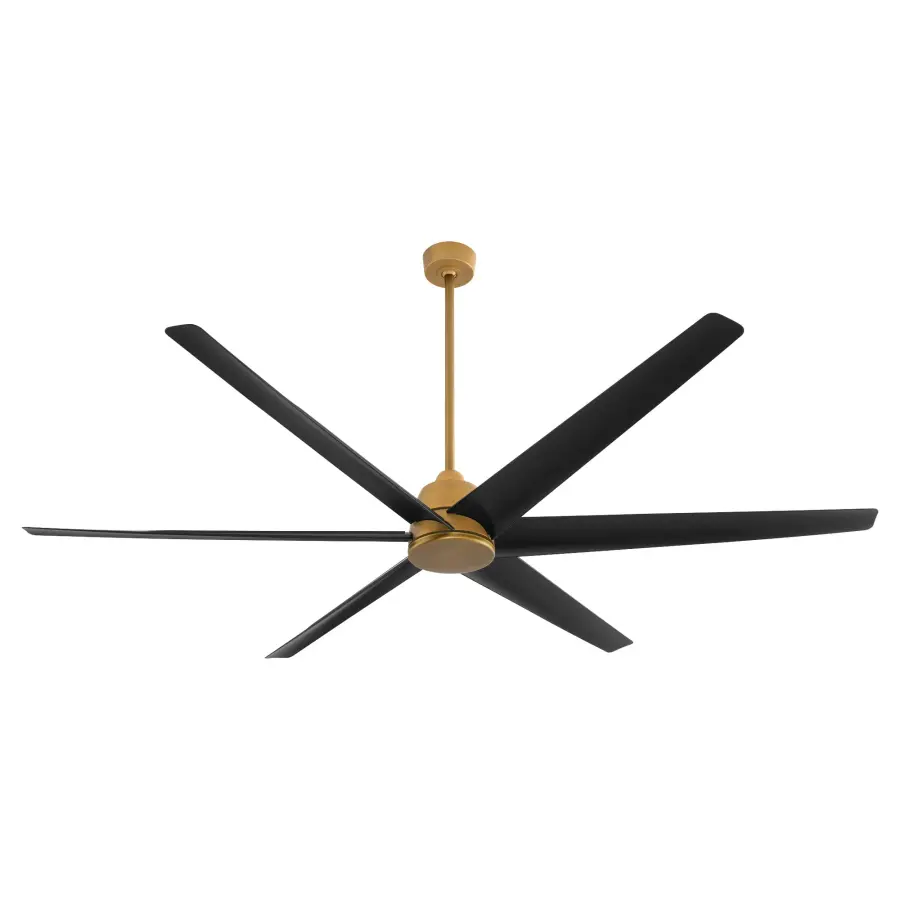 Spree 84" Outdoor Ceiling Fan - Brushed Brass - Image 1