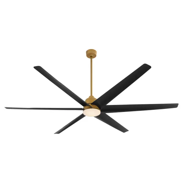 Spree 84" Outdoor Ceiling Fan - Brushed Brass - Image 3