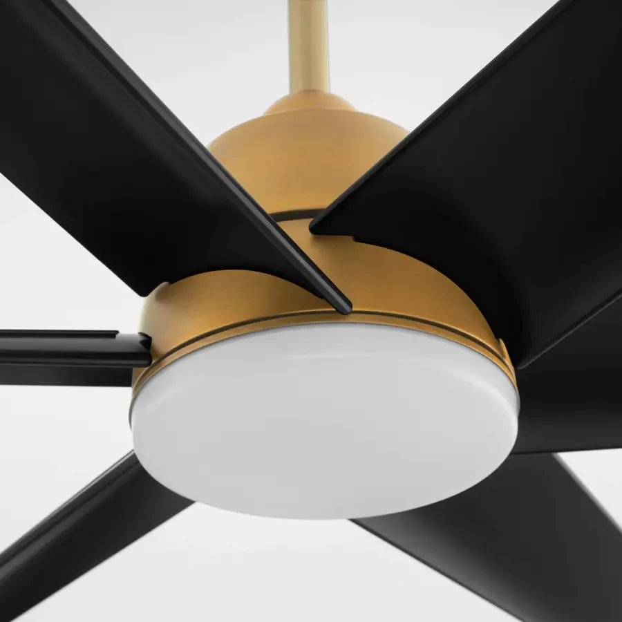 Spree 84" Outdoor Ceiling Fan - Brushed Brass - Image 4
