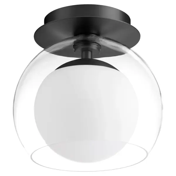 Jasper 9" Clear with Opal Ceiling Mount - Image 1