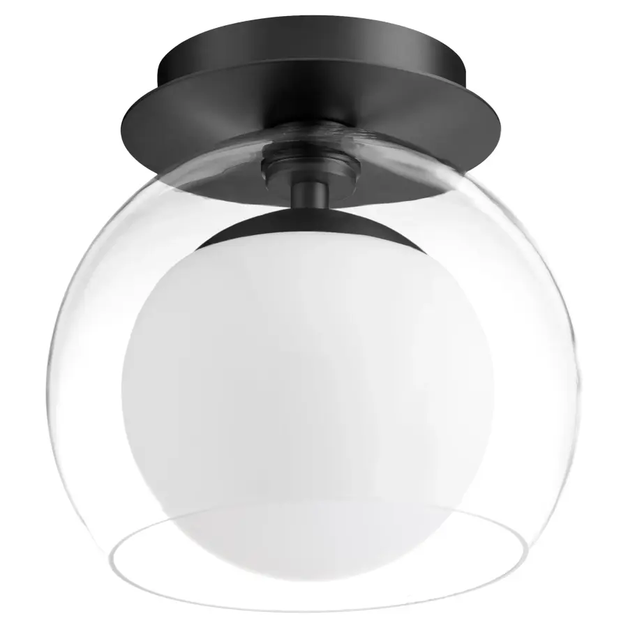 Jasper 9" Clear with Opal Ceiling Mount - Image 1