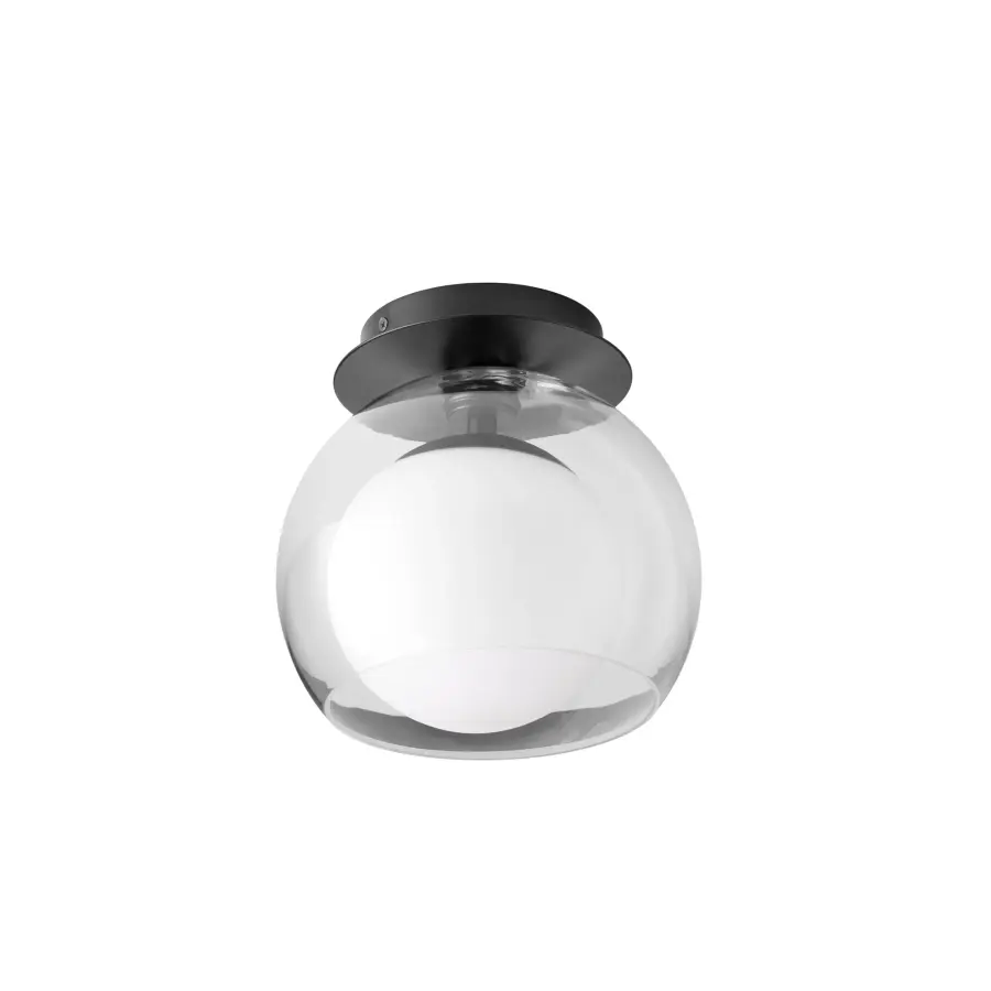 Jasper 9" Clear with Opal Ceiling Mount - Image 2