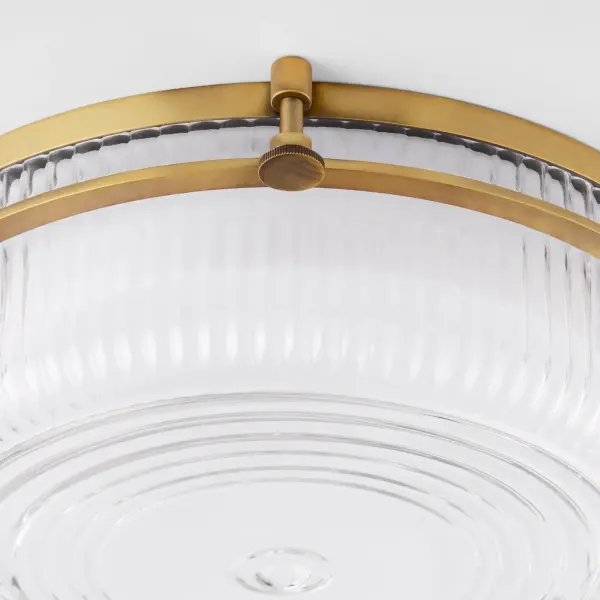 Emory 14" Brushed Brass Ceiling Mount - Image 3