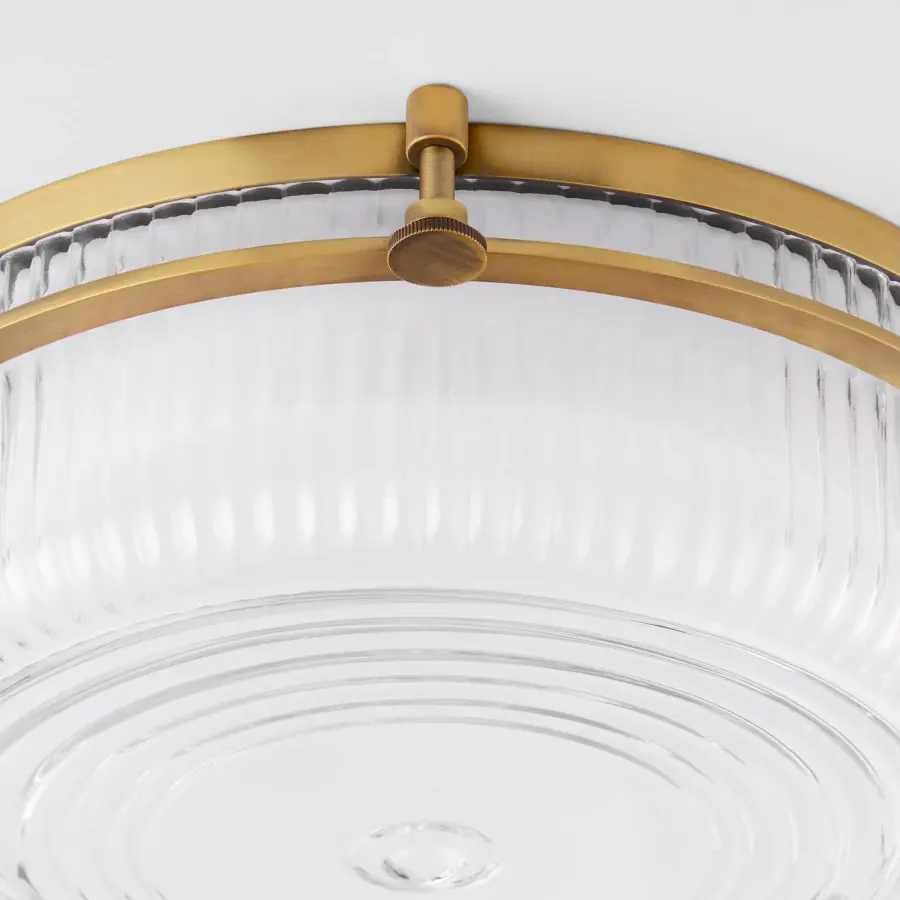 Emory 14" Brushed Brass Ceiling Mount - Image 3
