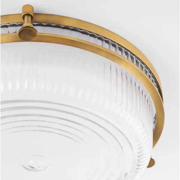 Emory 14" Brushed Brass Ceiling Mount - Image 4