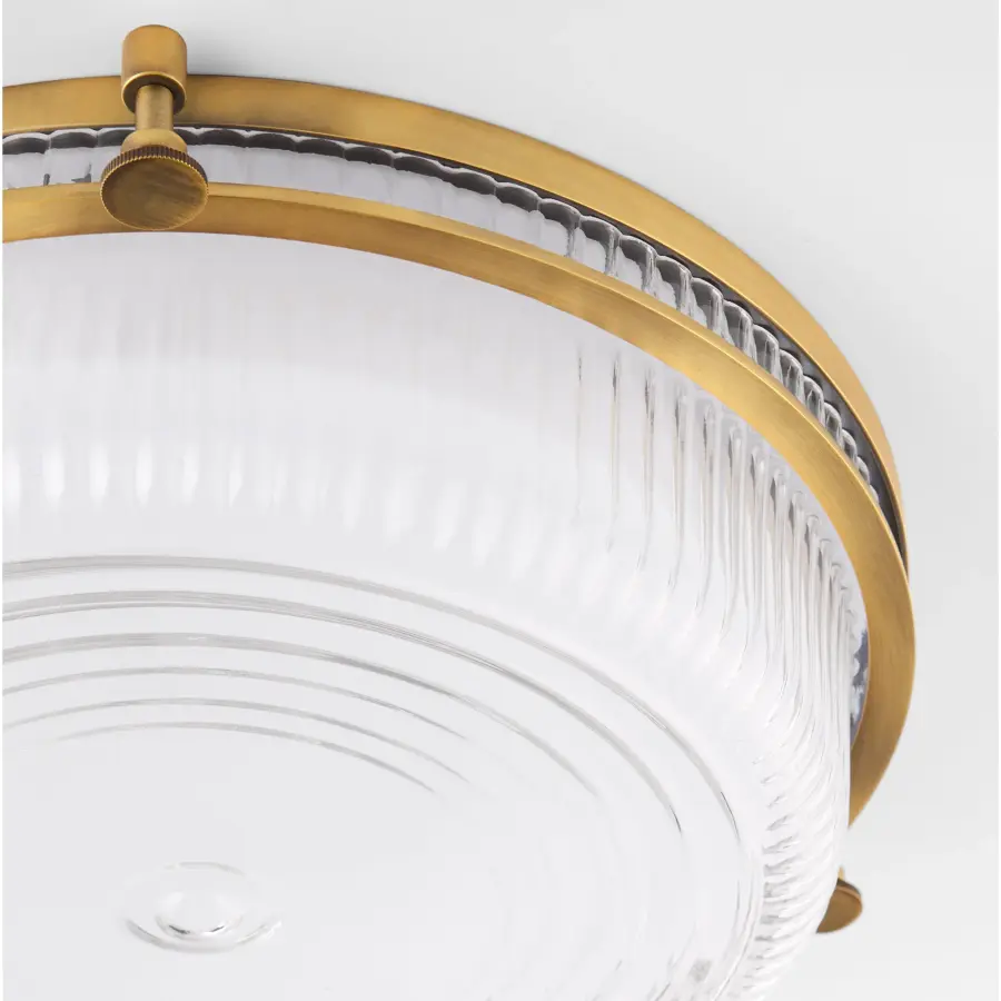 Emory 14" Brushed Brass Ceiling Mount - Image 4