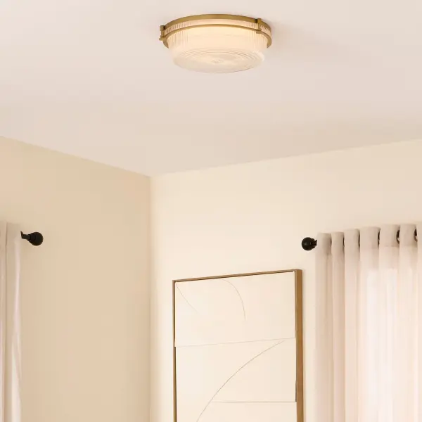 Emory 14" Brushed Brass Ceiling Mount - Image 5