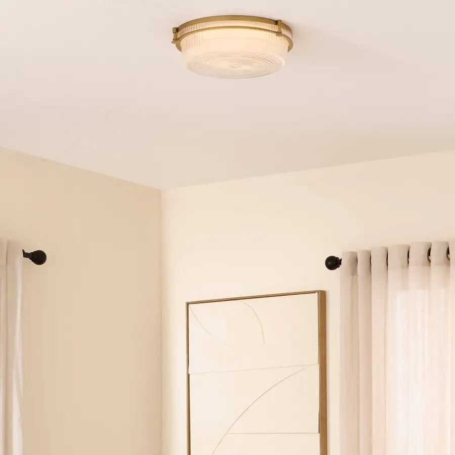 Emory 14" Brushed Brass Ceiling Mount - Image 5