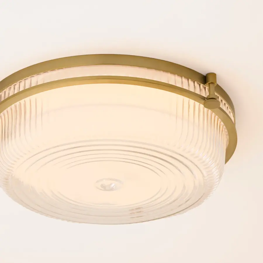 Emory 14" Brushed Brass Ceiling Mount - Image 6