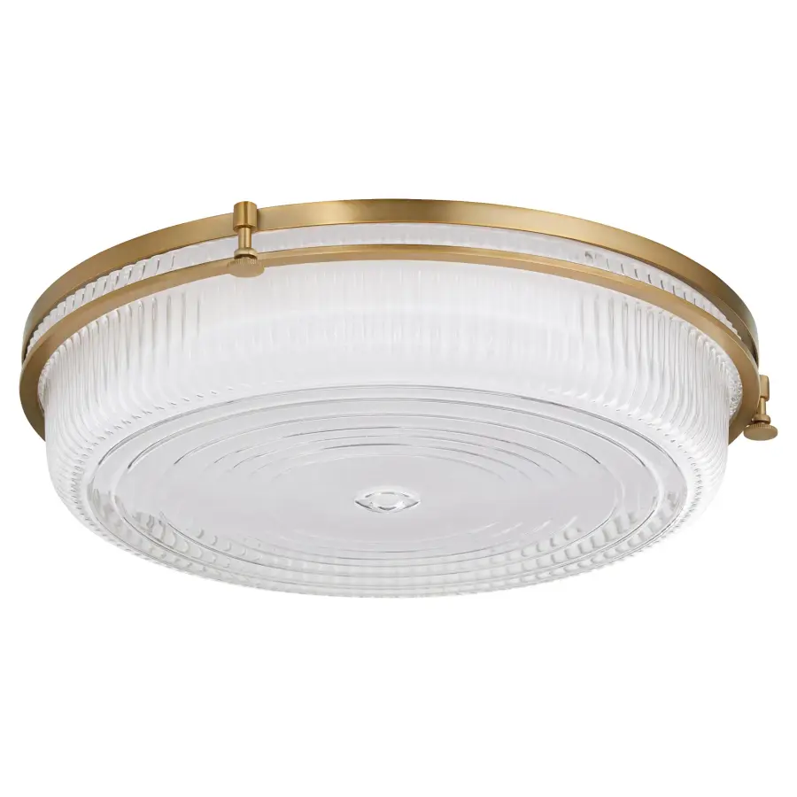 Emory 18" Brushed Brass Ceiling Mount - Image 1