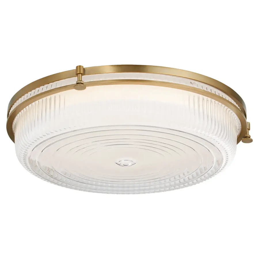 Emory 18" Brushed Brass Ceiling Mount - Image 2