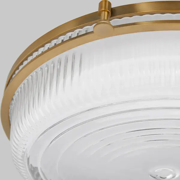 Emory 18" Brushed Brass Ceiling Mount - Image 3
