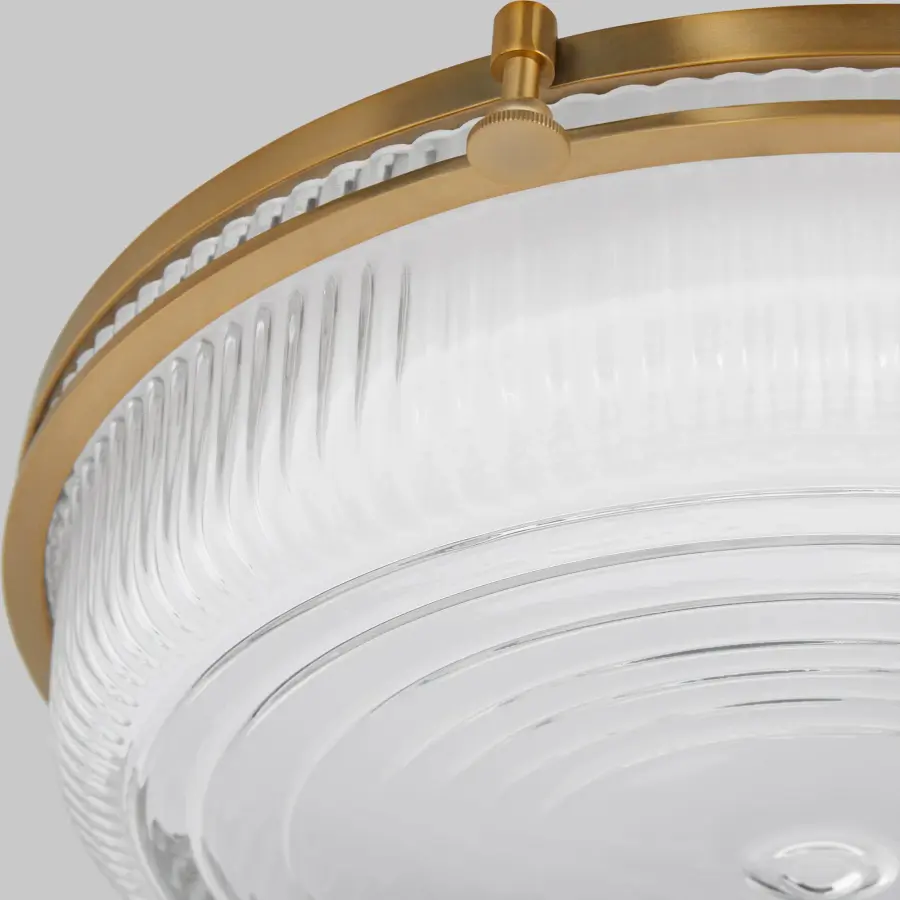Emory 18" Brushed Brass Ceiling Mount - Image 3