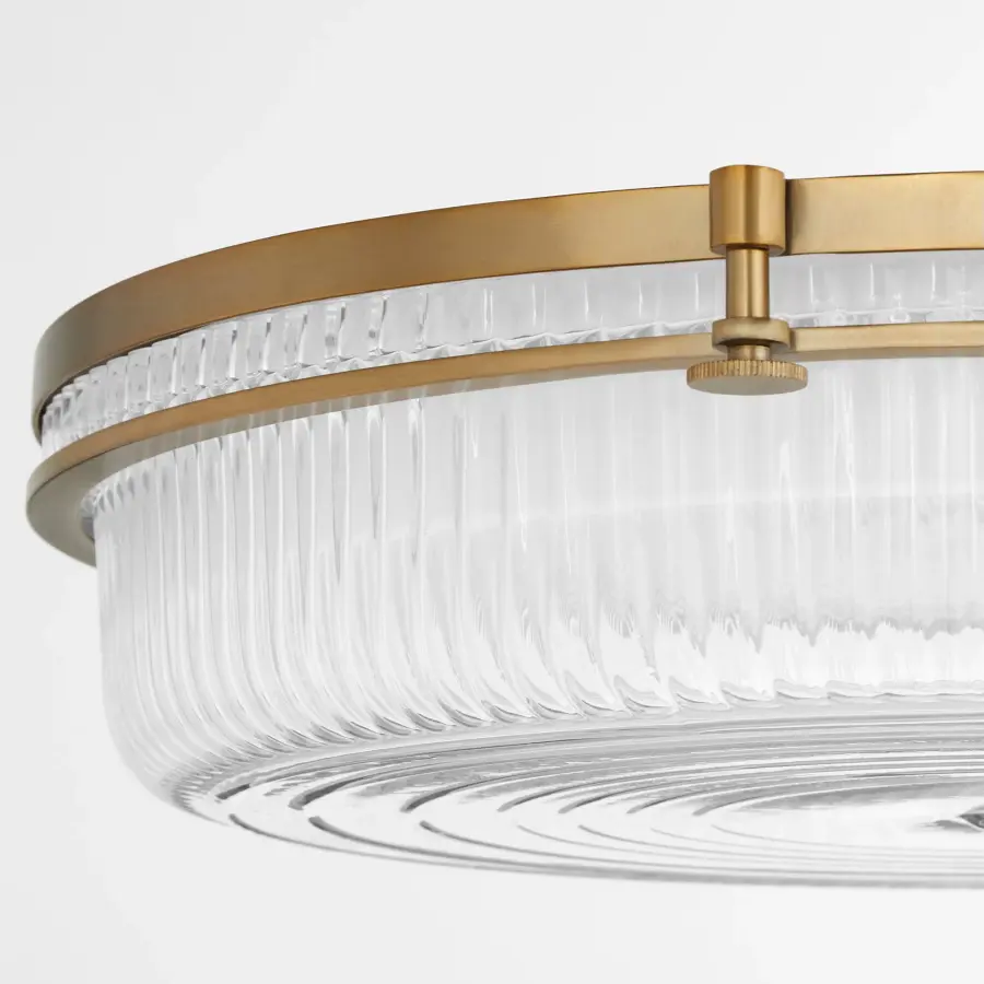 Emory 18" Brushed Brass Ceiling Mount - Image 4