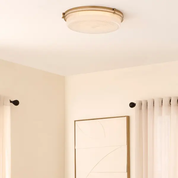 Emory 18" Brushed Brass Ceiling Mount - Image 5