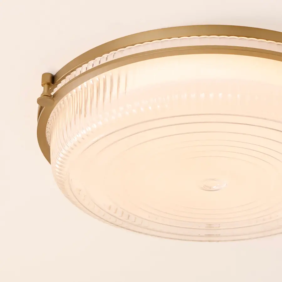 Emory 18" Brushed Brass Ceiling Mount - Image 6