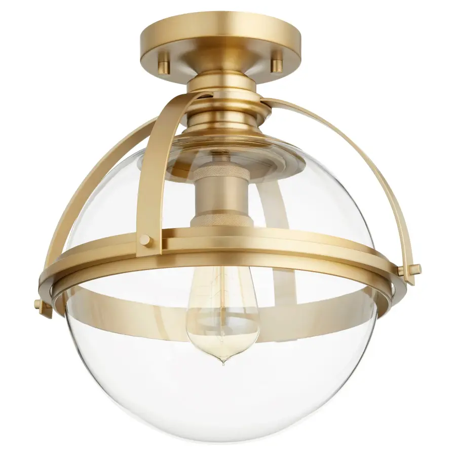 12" Ceiling Mount in Aged Brass - Image 1