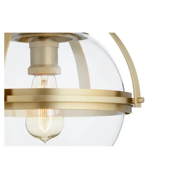 12" Ceiling Mount in Aged Brass - Image 3