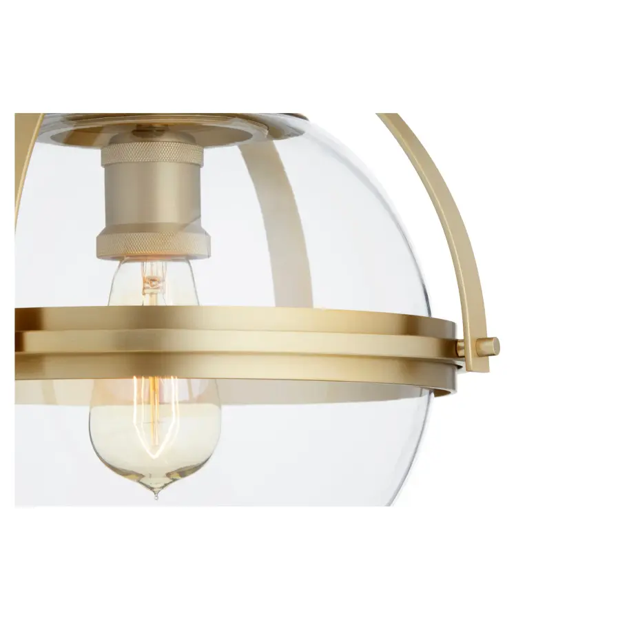 12" Ceiling Mount in Aged Brass - Image 3