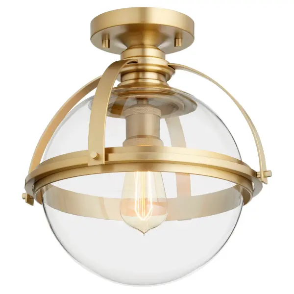 12" Ceiling Mount in Aged Brass - Image 4