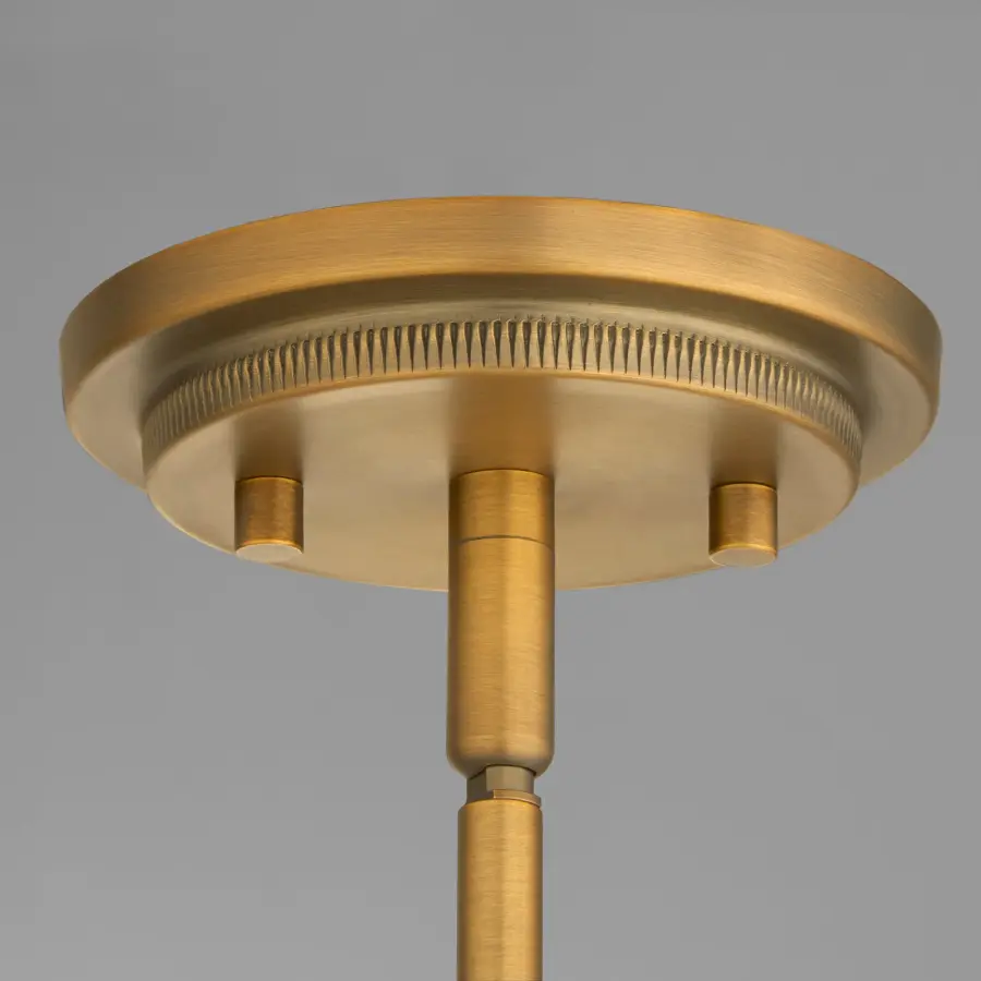 Meriam 10" Brushed Brass Pendant Light - Image 4