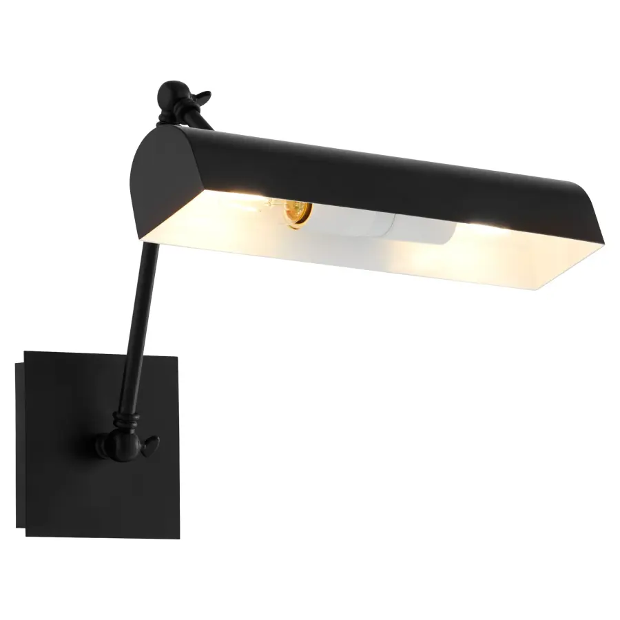 15" Gooseneck Picture Light in Matte Black - Image 3