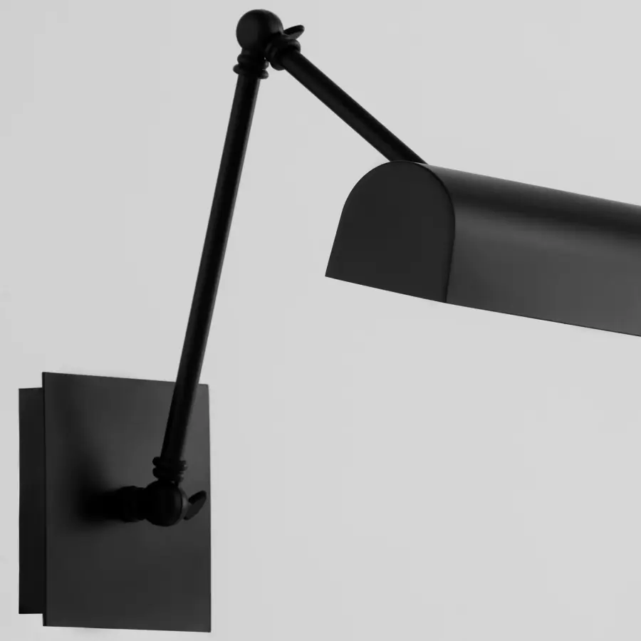 15" Gooseneck Picture Light in Matte Black - Image 5