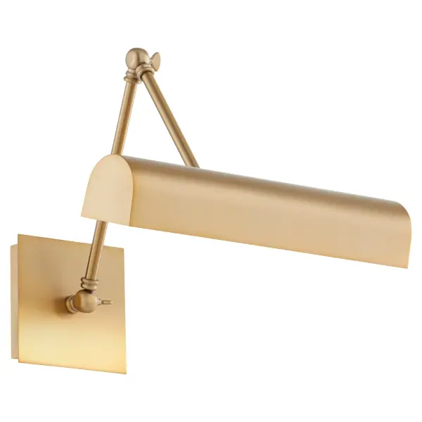 15" Gooseneck Picture Light in Aged Brass - Image 2