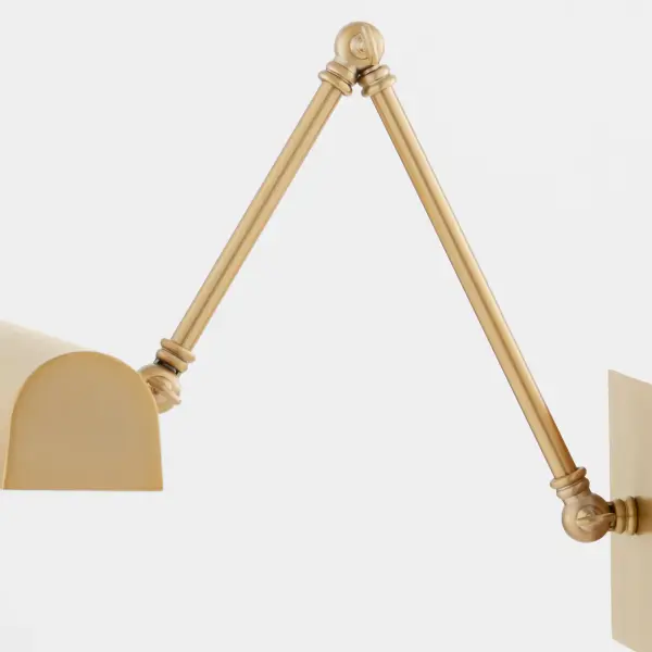 15" Gooseneck Picture Light in Aged Brass - Image 4