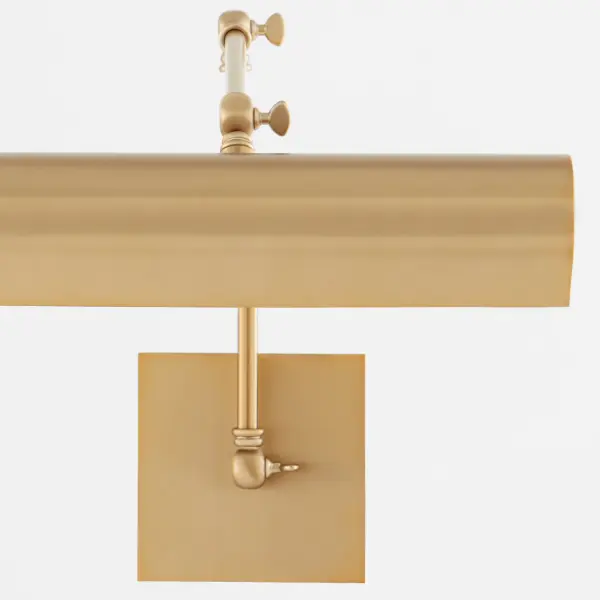 15" Gooseneck Picture Light in Aged Brass - Image 5