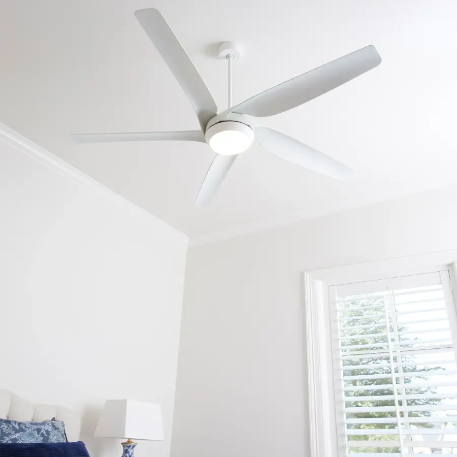 Fury 65" 5-Blade Ceiling Fan in Studio White - Image 7