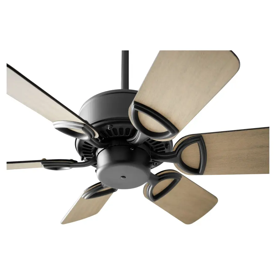 Estate 30" Ceiling Fan in Matte Black with Weathered Grey Blades - Image 2