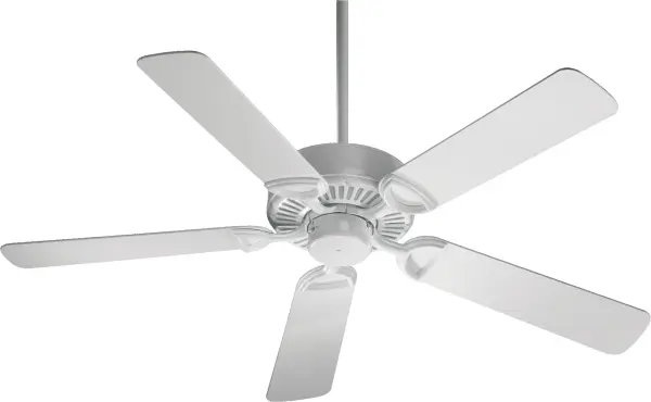 The Estate 52" fan delivers timeless traditional styling with semi-square tip blades and familiar decorative details. Its straightforward design and white finish make it versatile for residential and commercial applications.