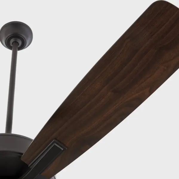 Sleek Transitional Fan with Modern Curved Blades & Warm Wood Accents - Image 4