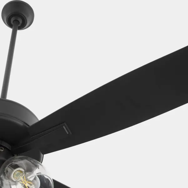 Sleek Transitional Fan with Modern Curved Blades & Warm Wood Accents - Image 5