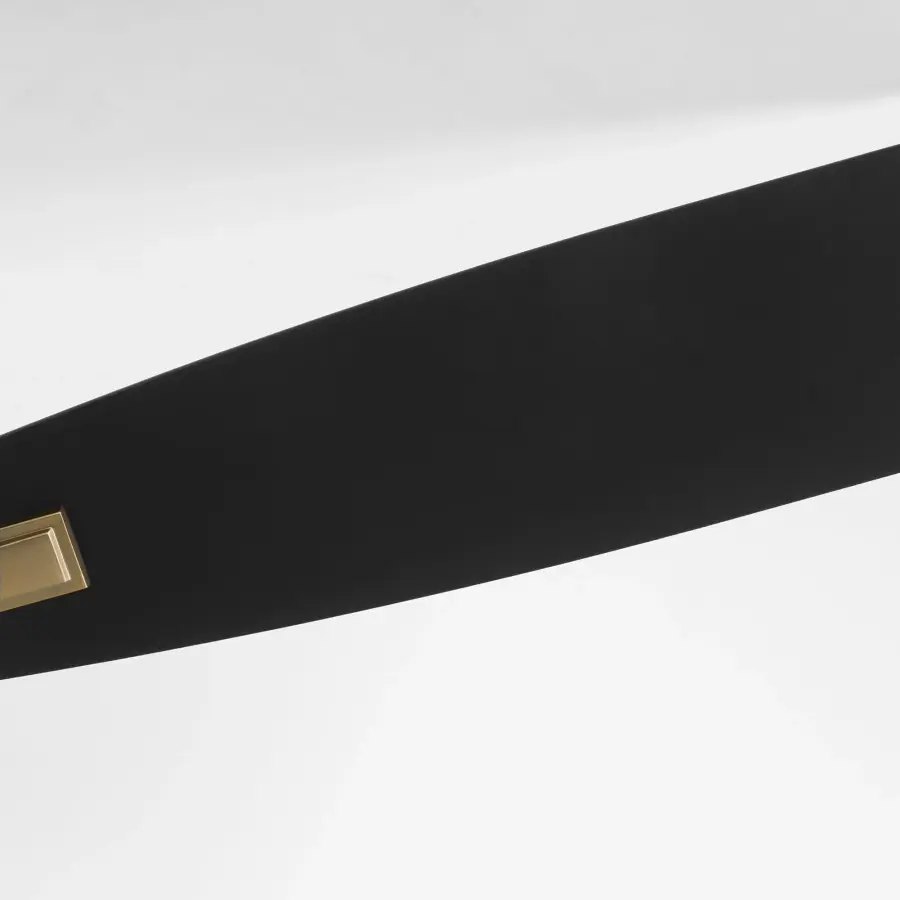 Elegant Transitional Fan with Warm Brass Finish and Clear Glass Lighting - Image 5