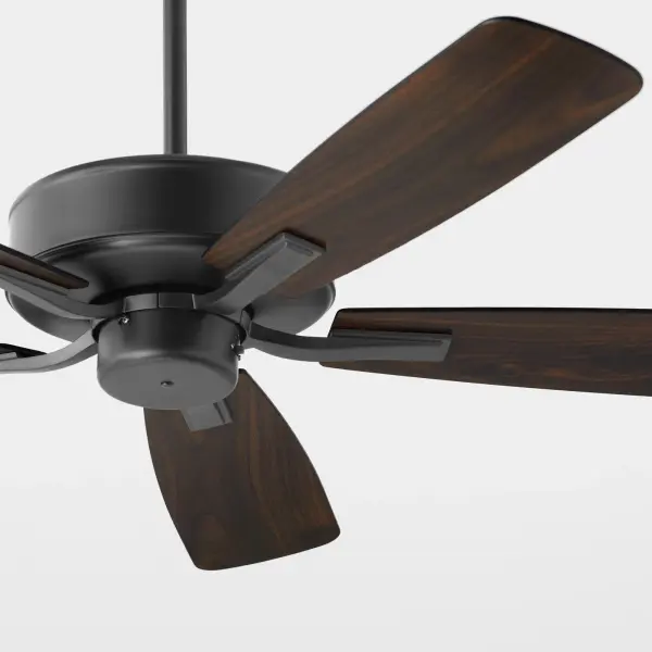 The Ovation delivers reliable cooling comfort with its sleek curved blades and modest housing. Perfect for medium-sized rooms, this 52" fan combines contemporary styling with practical functionality. - alternate view