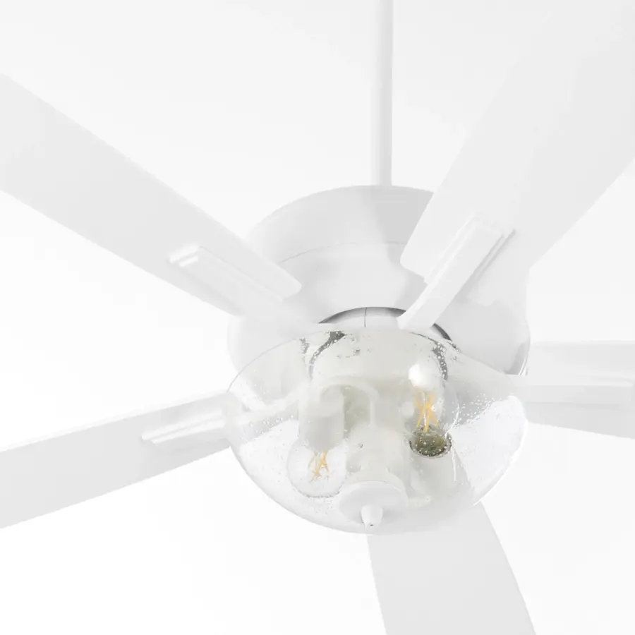 Essential 52" Ceiling Fan with Elegant Seeded Glass Light - Image 3